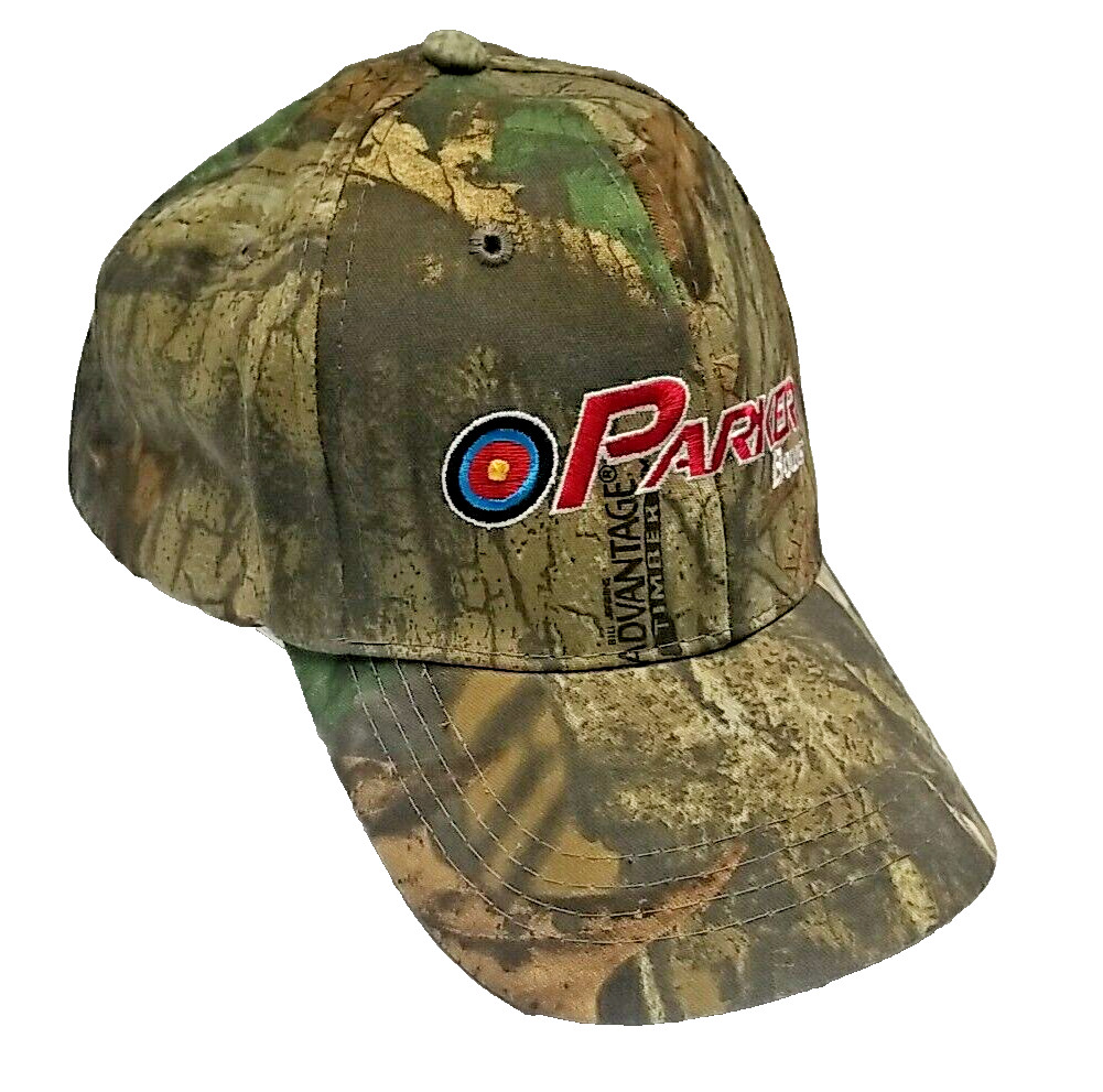Parker Archery Bow Crossbow Camo Hat Cap Bill Jordan Advantage Timber
