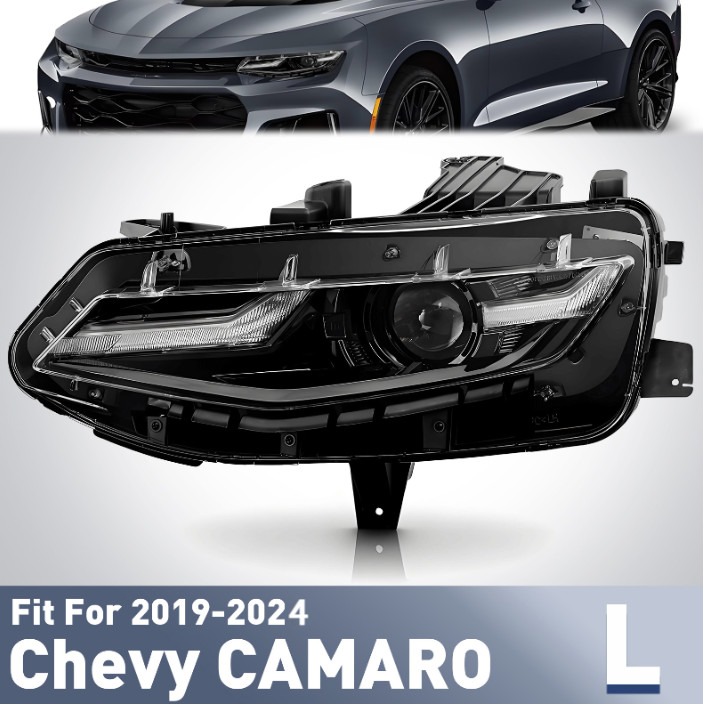 Full LED Headlight Fit For 2019-2024 Chevrolet Camaro Left Driver Side