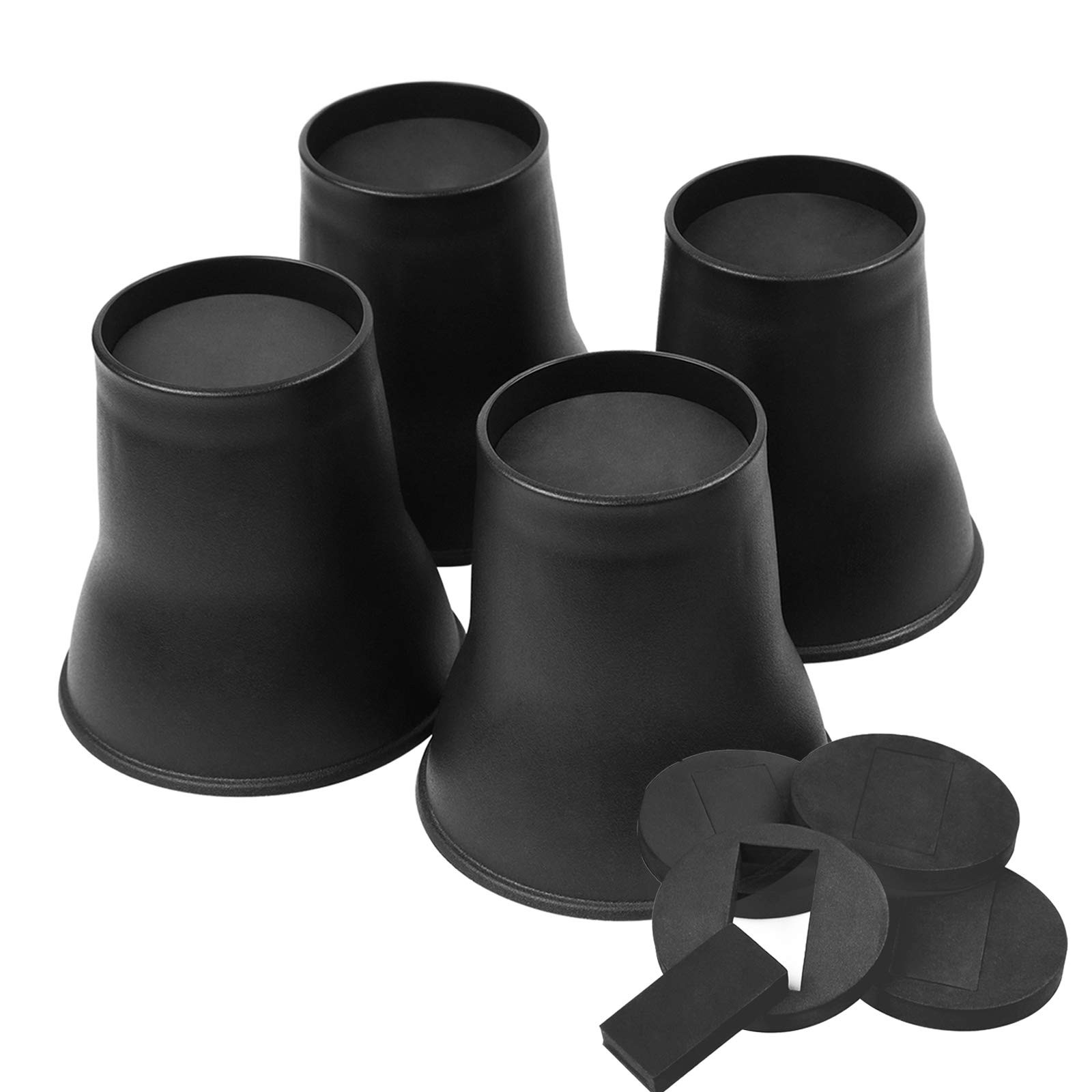4Pk 6 Inch Heavy Duty Bed Furniture Risers for Table Desk Sofa Couches TV Stands
