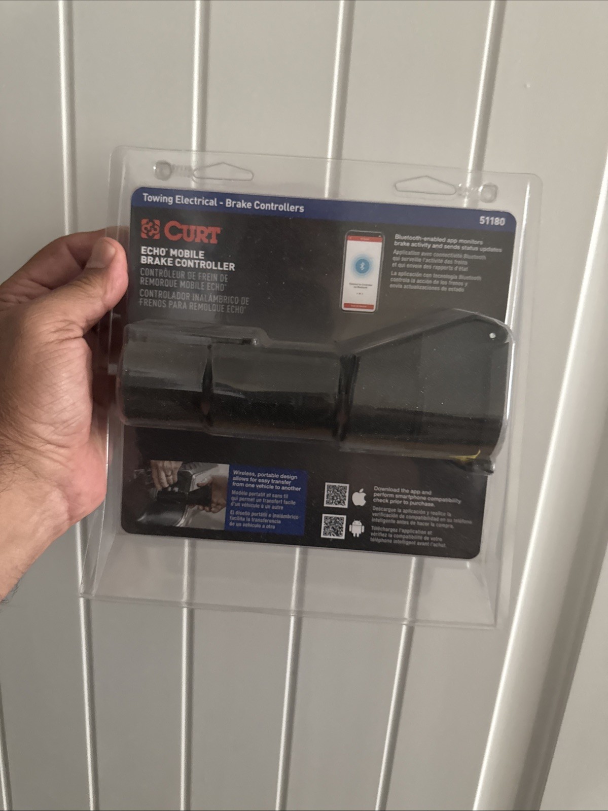 CURT ECHO MOBILE BRAKE CONTROLLER TRAILER ACCESSORY HOOKUP FOR HAULING