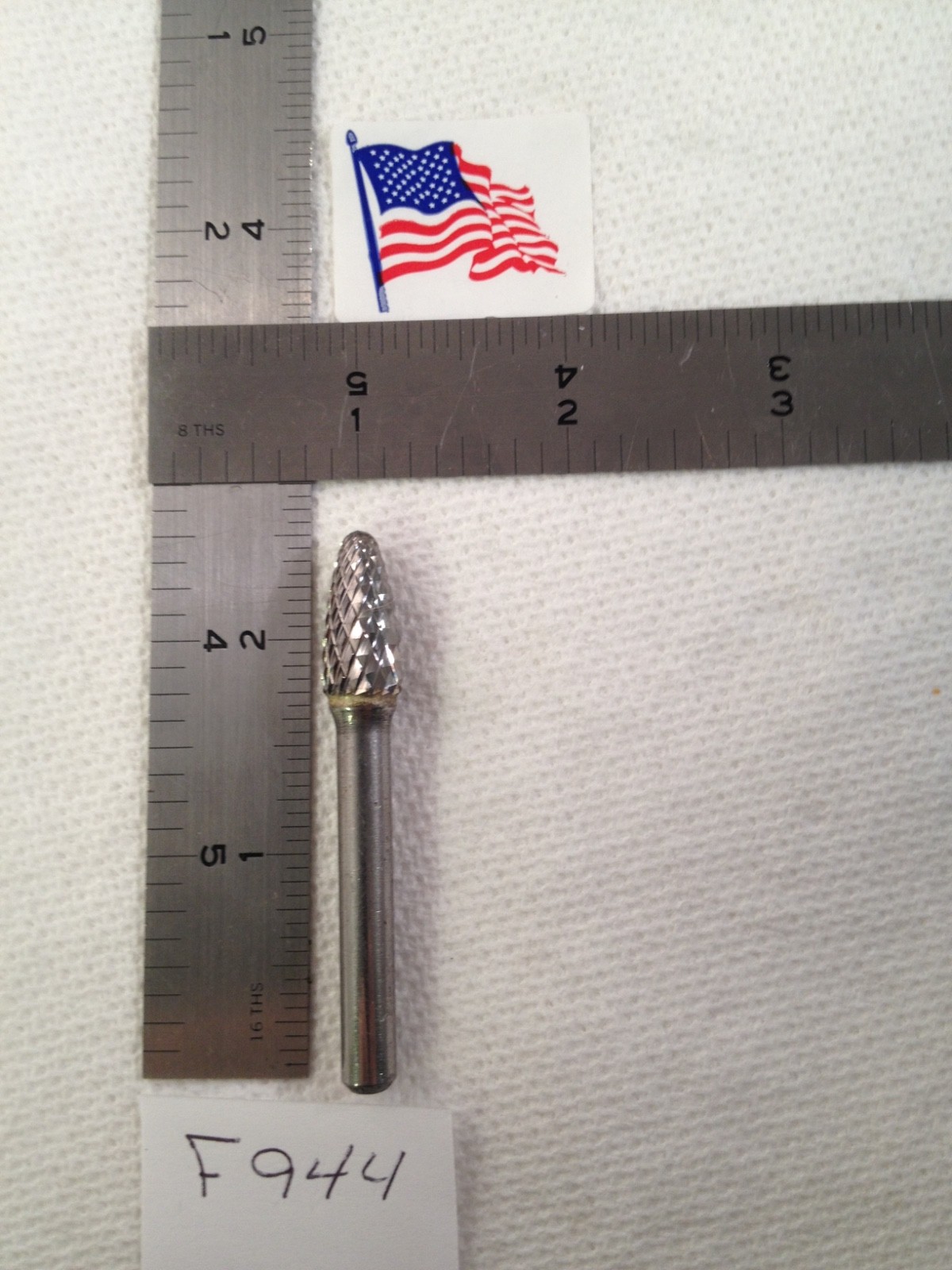 1 NEW FALCON / SGS 1/4" SHANK CARBIDE BURR SF-3 AGGRESSIVE DIAMOND CUT. (F944)