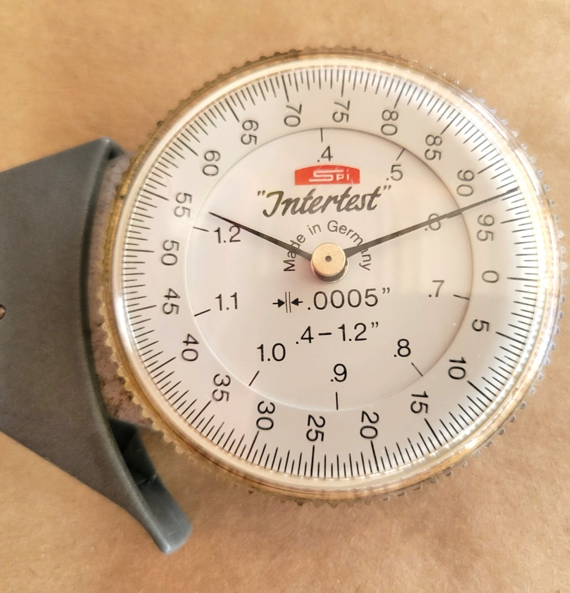 GERMAN INTERTEST INSIDE CALIPER .4 - 1.2" W/ .0005" READING