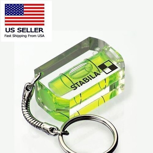 Stabila Mini Level, mini key chain level spirit level, key ring *SHIPS FROM USA*