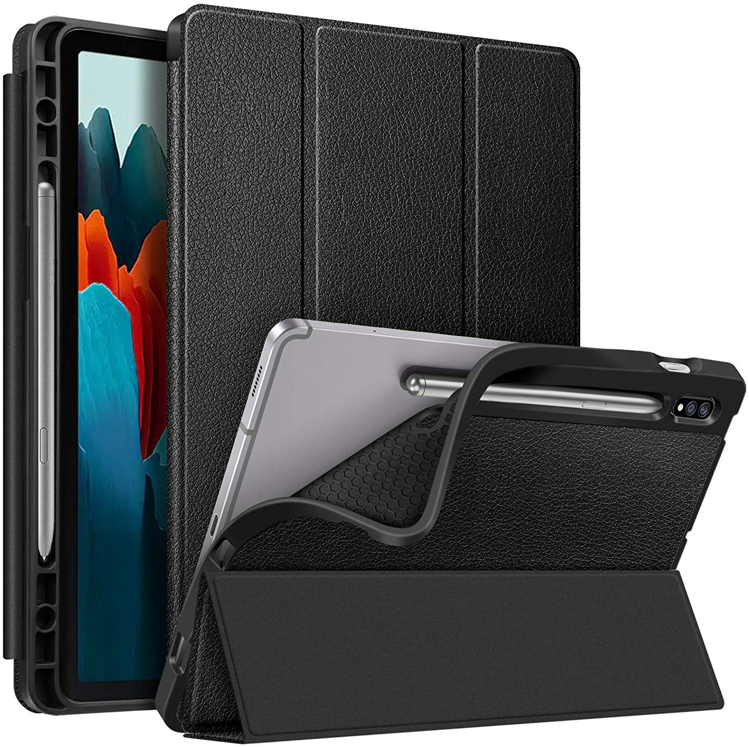 For Samsung Galaxy Tab S7 11'' SM-T870 Smart Case Soft TPU Cover Auto Wake/Sleep