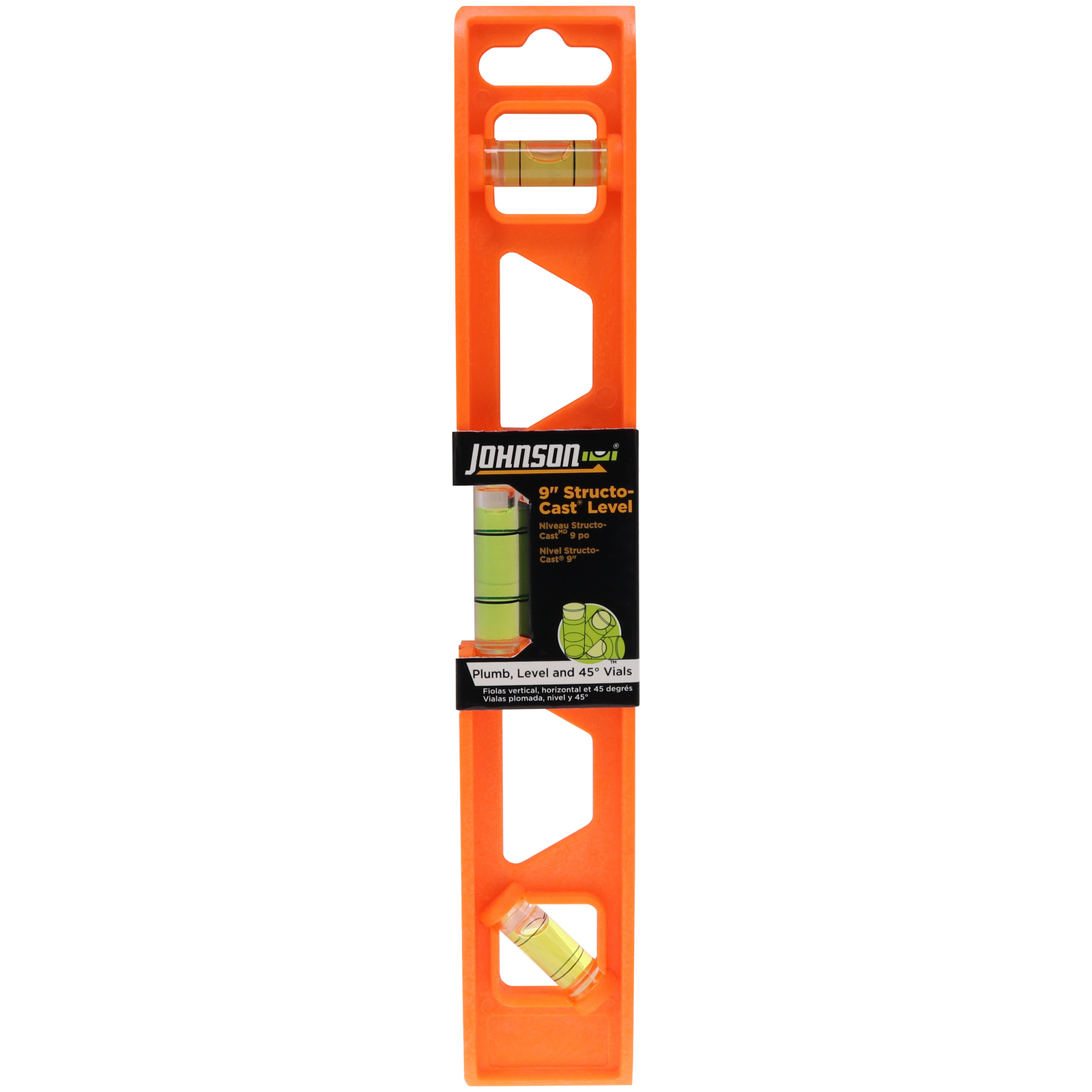 Johnson Level 1402-0900 9 in Structo-Cast Torpedo Level (2-Pack)