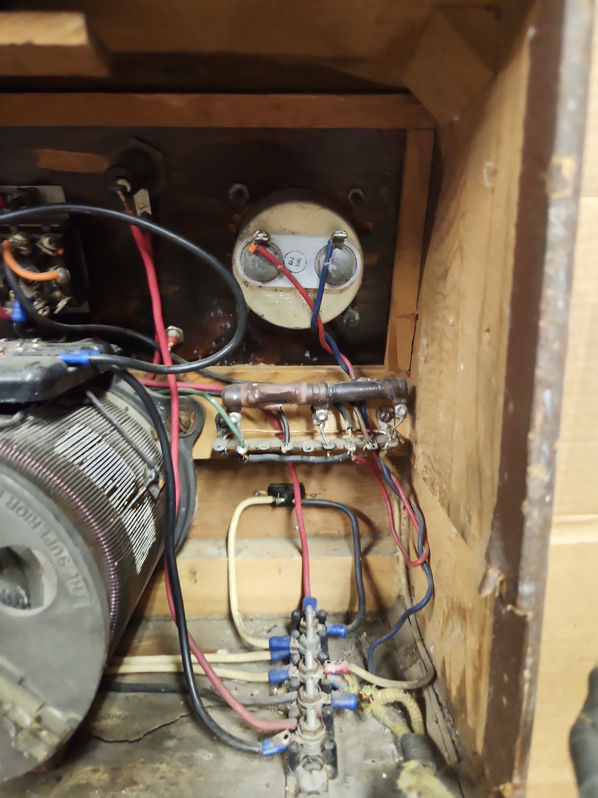 custom-built or modified Benchtop Variable DC Power Supply housed inside a...