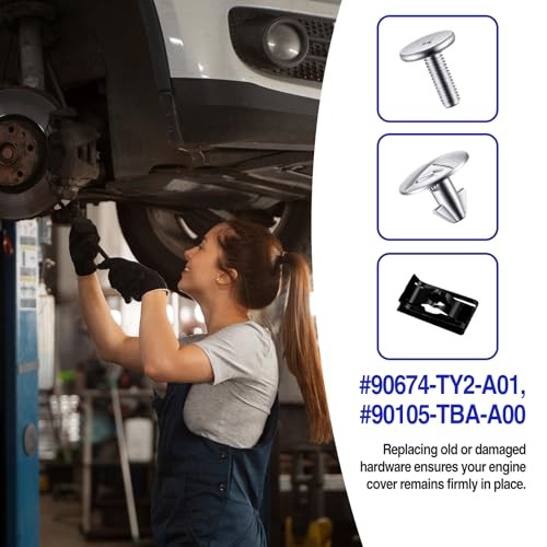 Engine Splash Shield Hardware Kit – Under Engine Cover Bolts & Clips for 14PCS