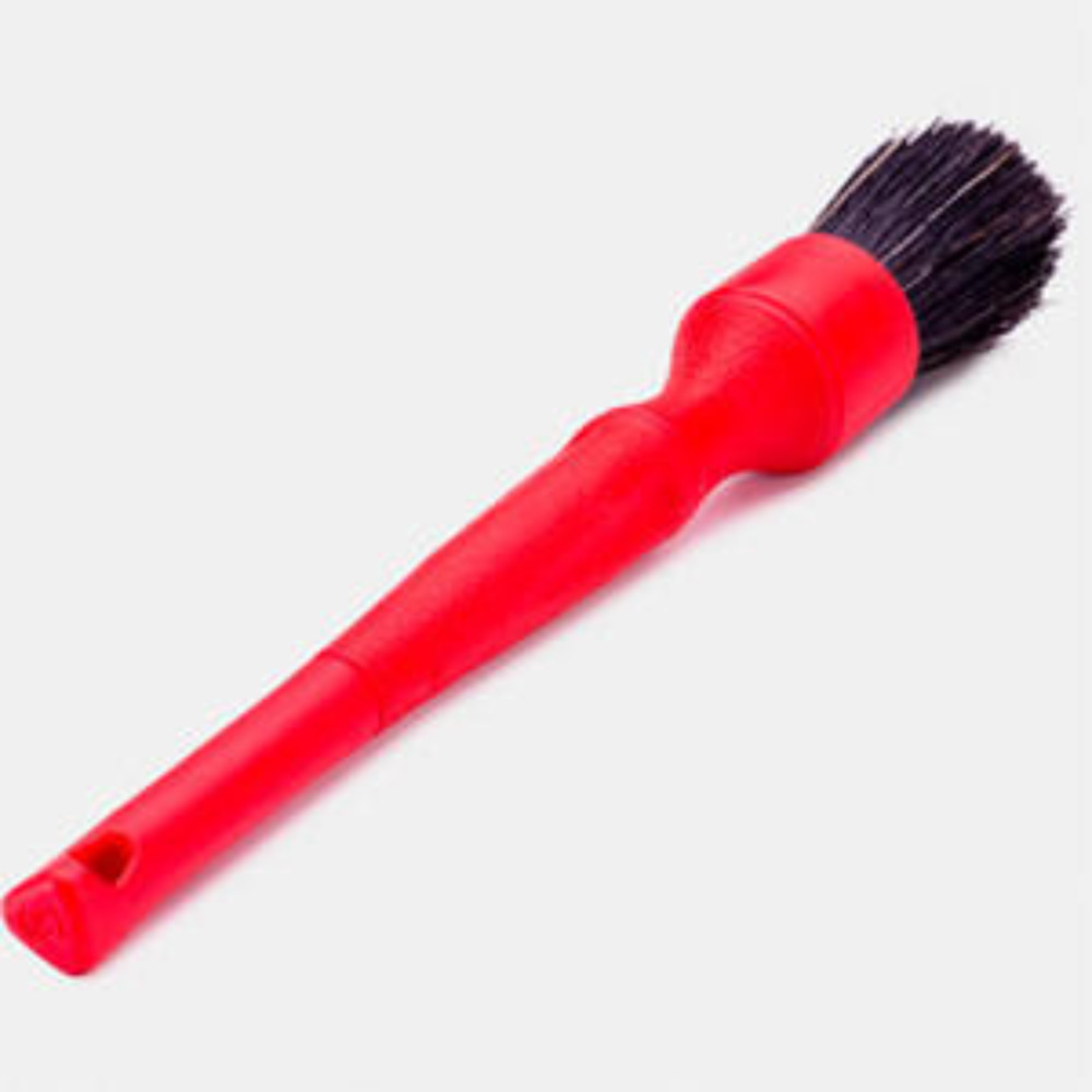 P&S Detailing R4425 DF Boars Brush Red Detail Brush - Large - 9.5"/2" x 1"