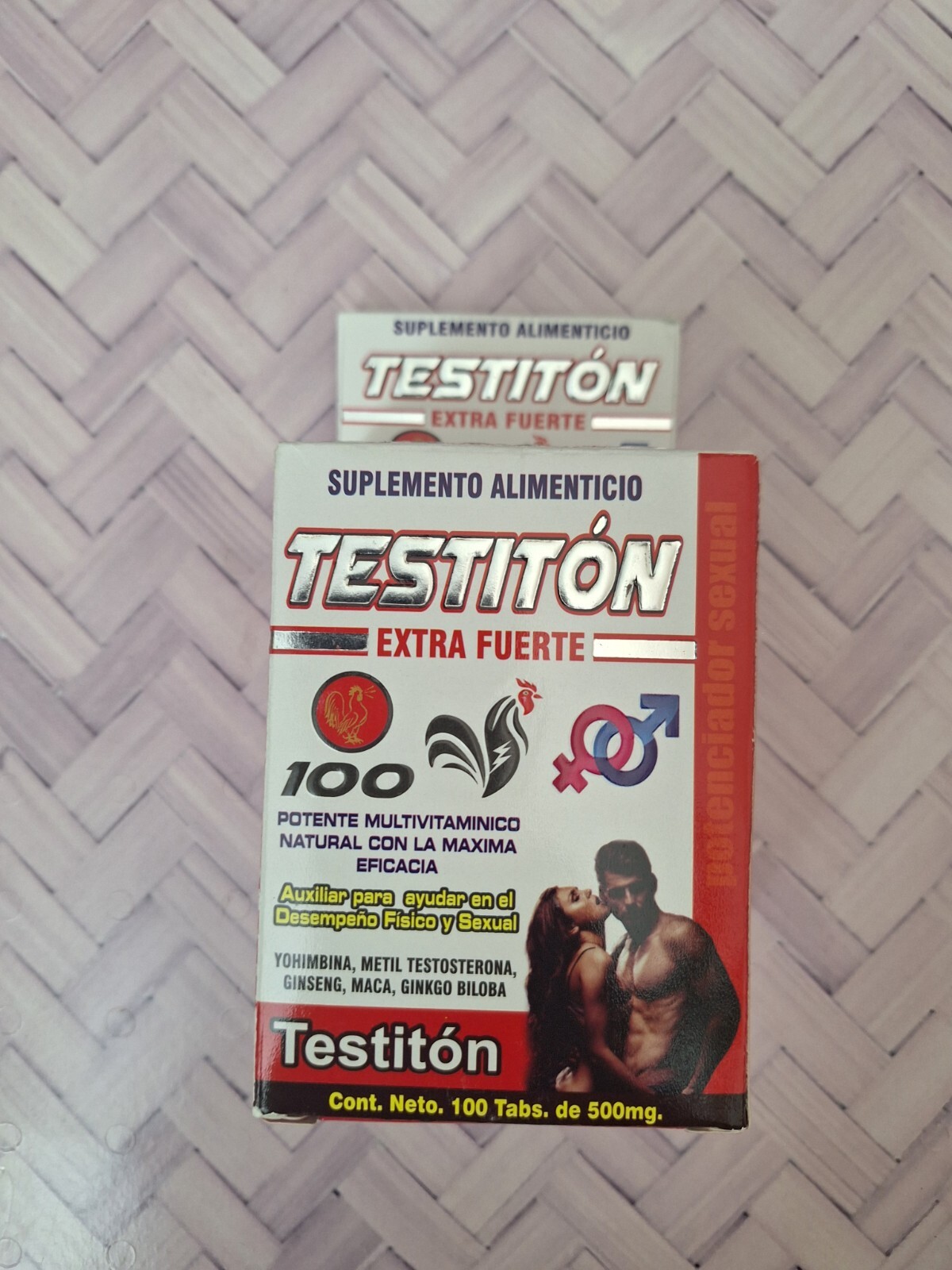 Testiton 100 Tabletas Multivitaminico 100% Natural Fisico y Sexual