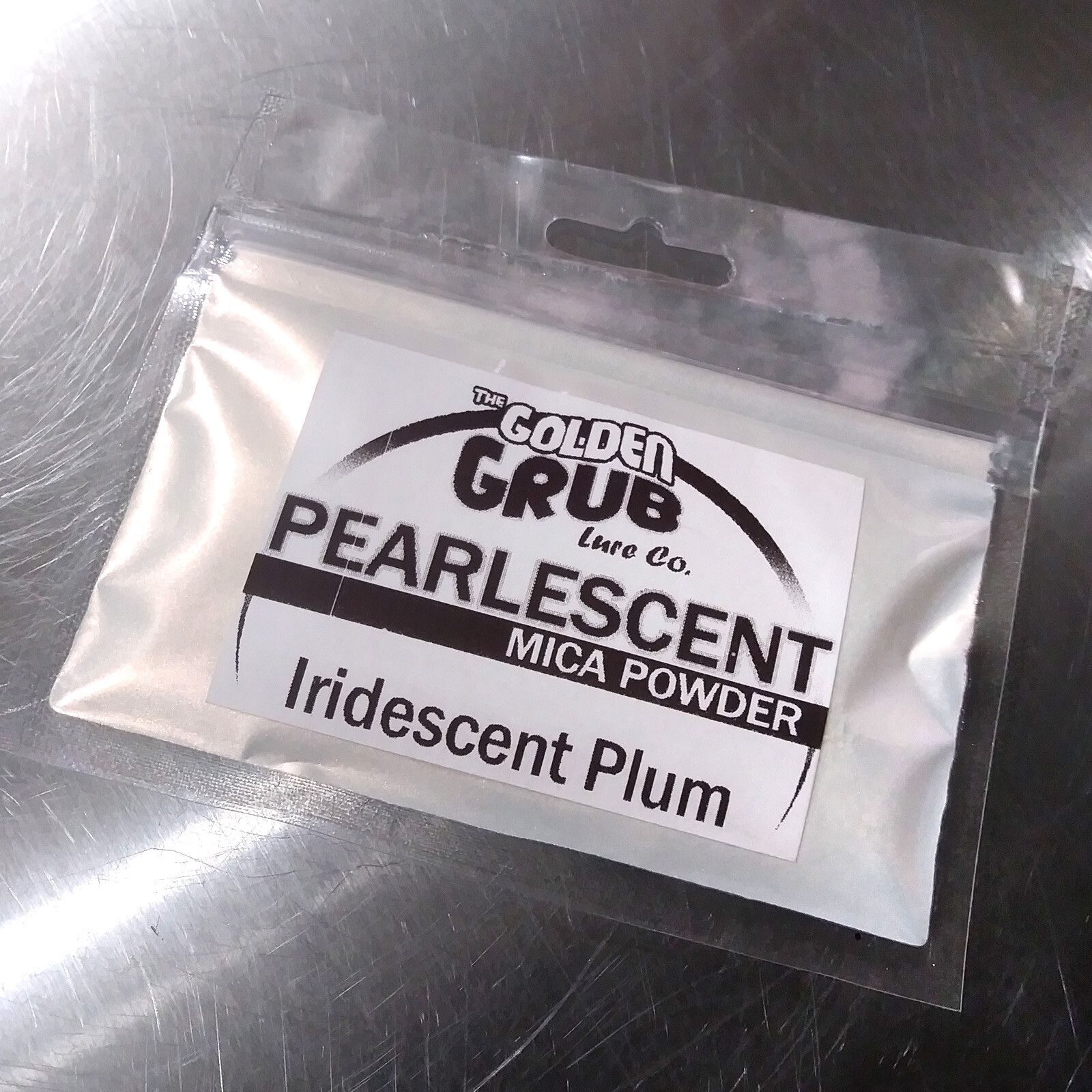 NEW 1 OZ. IRIDESCENT PLUM Pearlescent Mica Powder Fishing Lure Plastisol Color