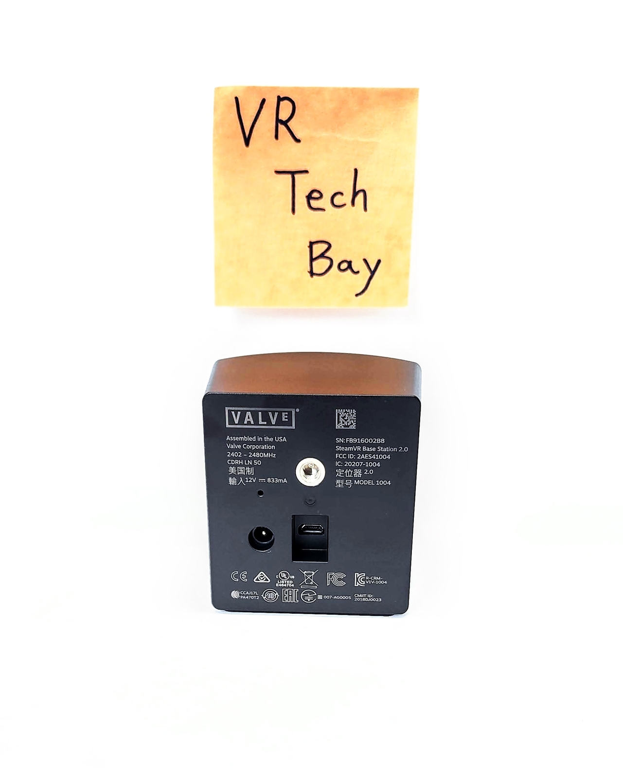 HTC Vive VR Base Station 2.0 Lighthouse & Power Adapter