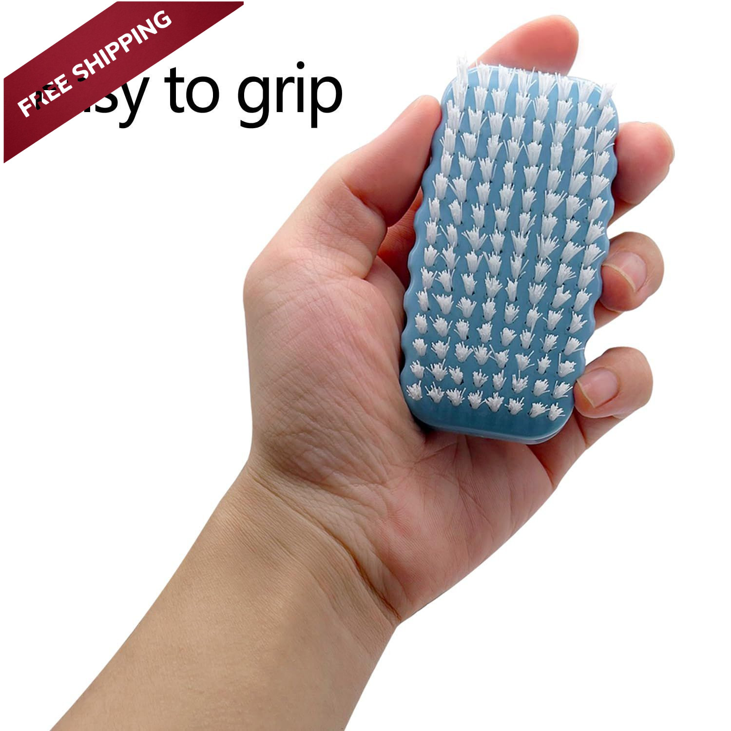 Nail Brush for Cleaning Fingernails Two Sided Hand Fingernail Blue,white