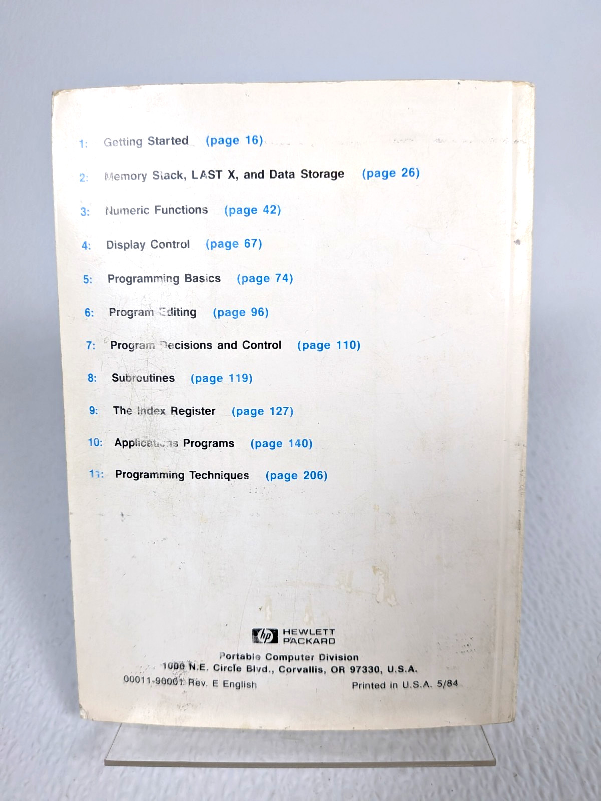 Hewlett-Packard HP-11C Owner’s Handbook And Problem-Solving Guide
