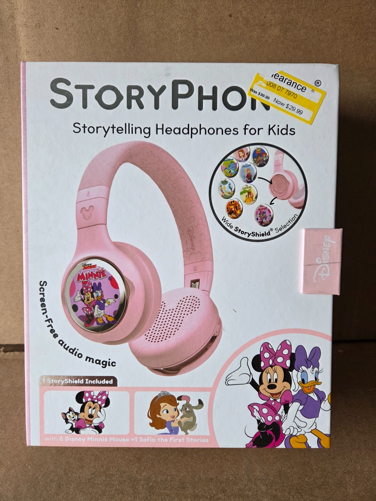 Onanoff StoryPhones Storytelling Foldable Headphones w/ Minnie Mouse Story Disk