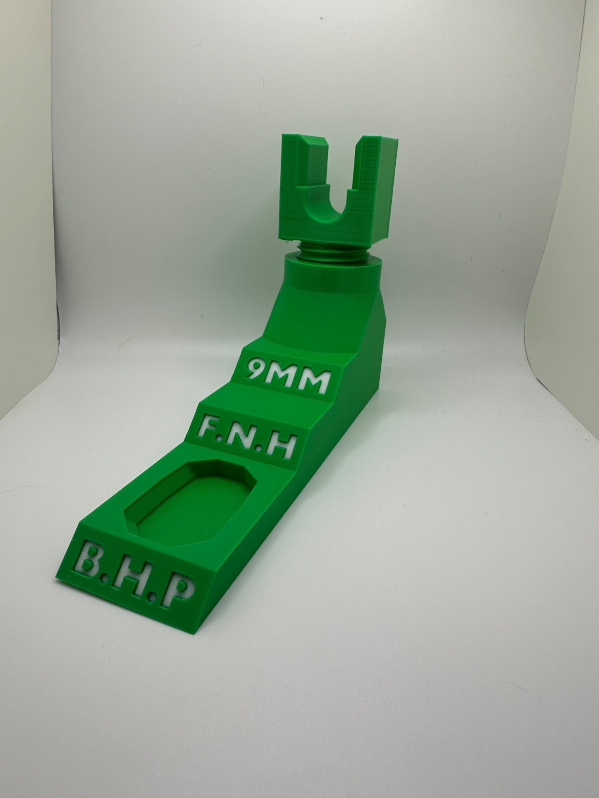 Custom Pistol Stand designed for Browning Hi Power 3D Printed safe storage