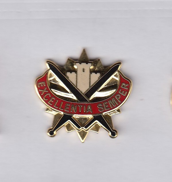 US Army 221st Support Bn Quartermaster QM Supply crest DUI badge G-23