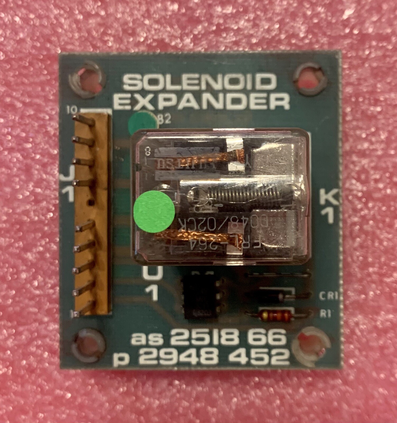 Original Bally & Midway Pinball Solenoid Expander Board Relay AS-2518-66