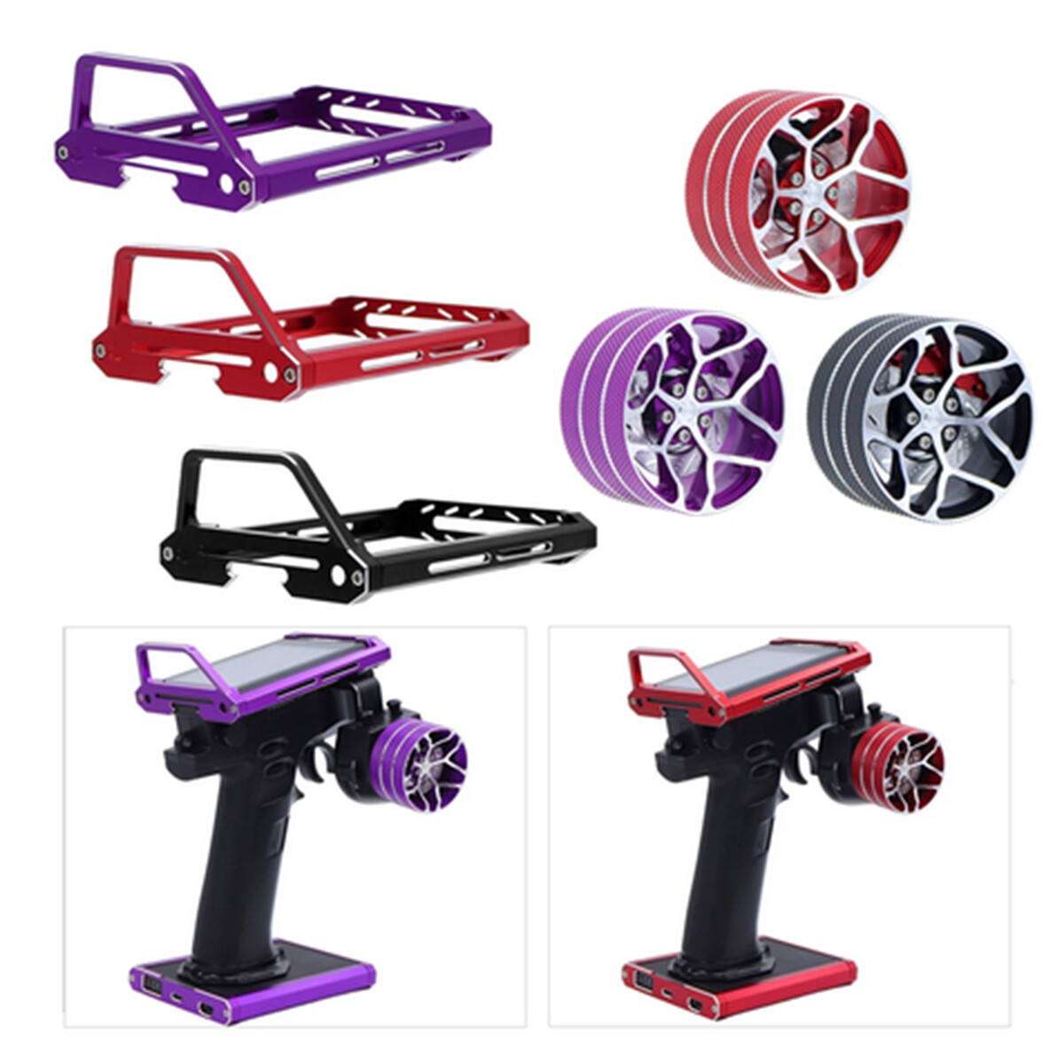 For Flysky Noble NB4 Remote Control Upper Lower Frame Steering Wheel Accessories