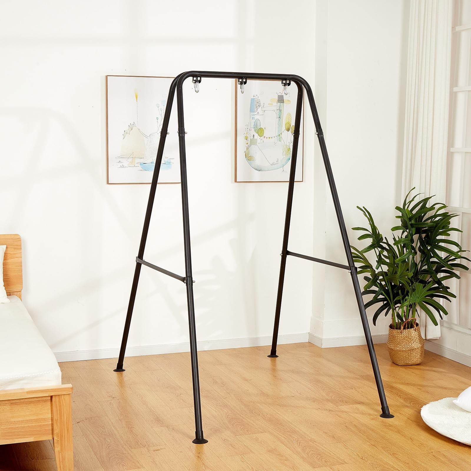 Hammock Chair Stand Only, Heavy Duty Foldable Hammock Stand, 300 lbs Capacity...