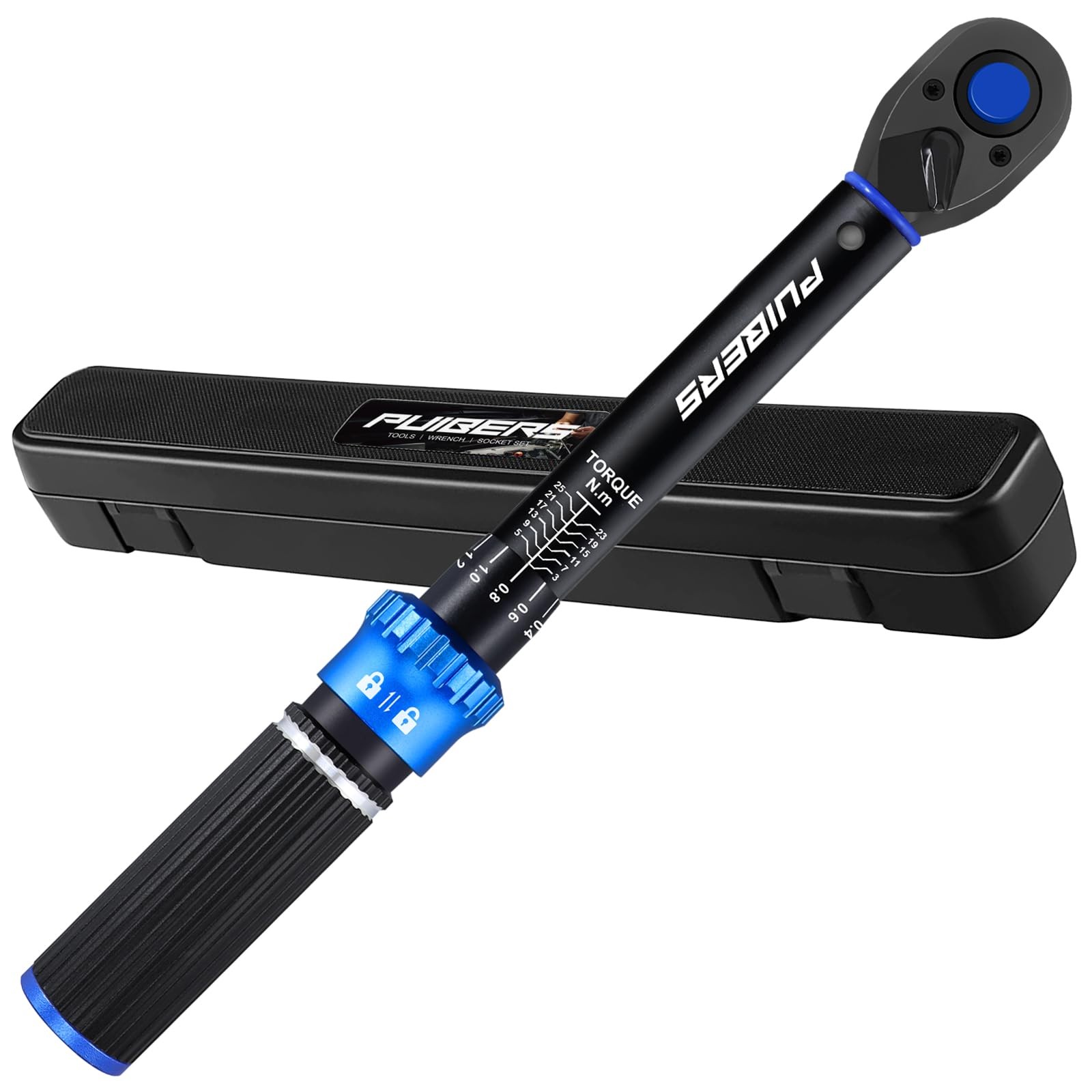 1/4'' Newton Meter Torque Wrench, Bike Torque Wrench 1/4 325 NM/22.6221.3 IN....