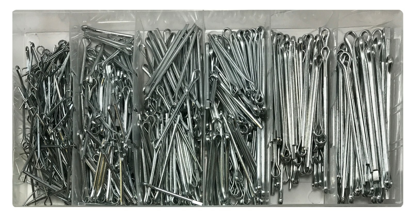 (555) Cotter Pin Clip Key Fitting Assortment Tool Kit Set Case Container Box