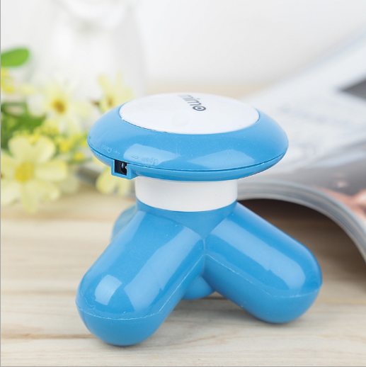 Mini Massager Tripod Shape Electric Portable Hand Held with Vibrating Function