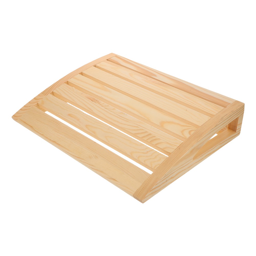 Natural Wooden Sauna Pillow Headrest - Ergonomic Sauna Cushion For Neck And