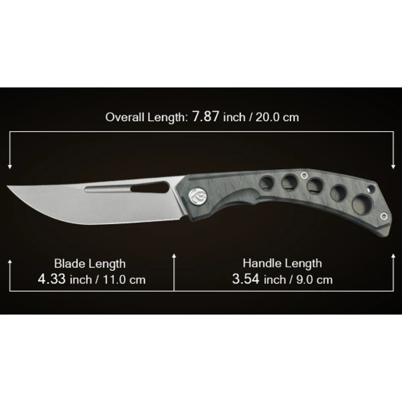 KB ~ Ishtar Frame Lock Folder ~ Gray Ti Handle ~ 3.54'' Sandblast M390 ~ KB170A