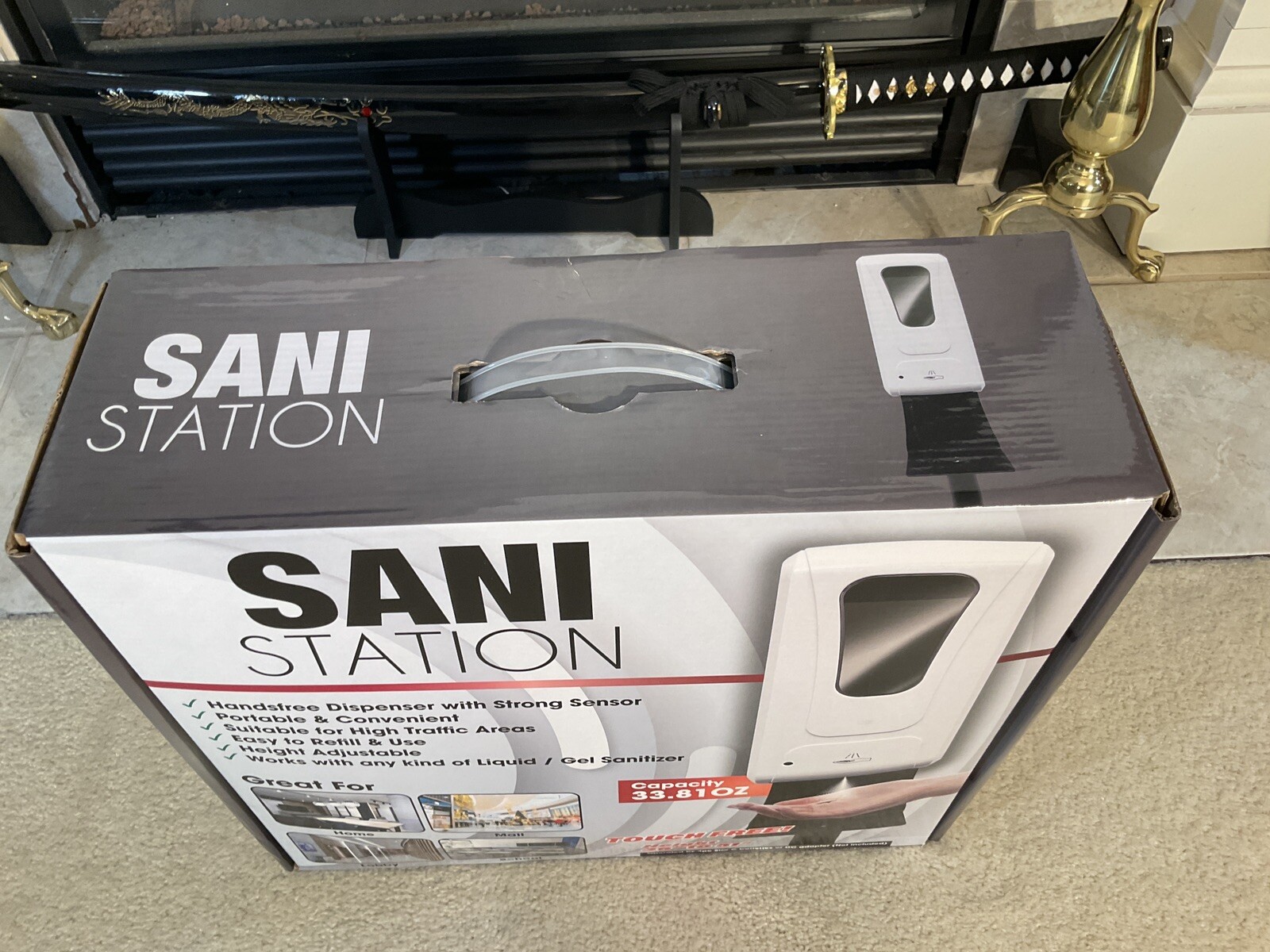 Touch Free Automatic Sani Station with Adjustable Stand. In Time For Holidays