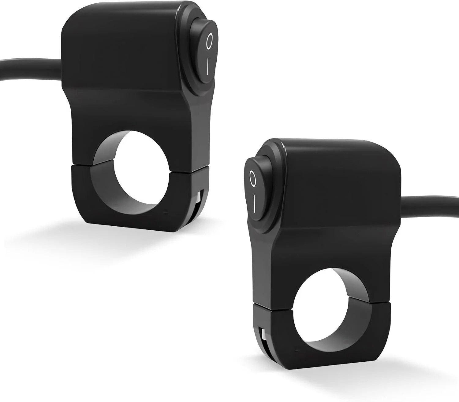 2 PCS Motorcycle Handlebar Switch, 12V Waterproof Handlebar Light Switch with On