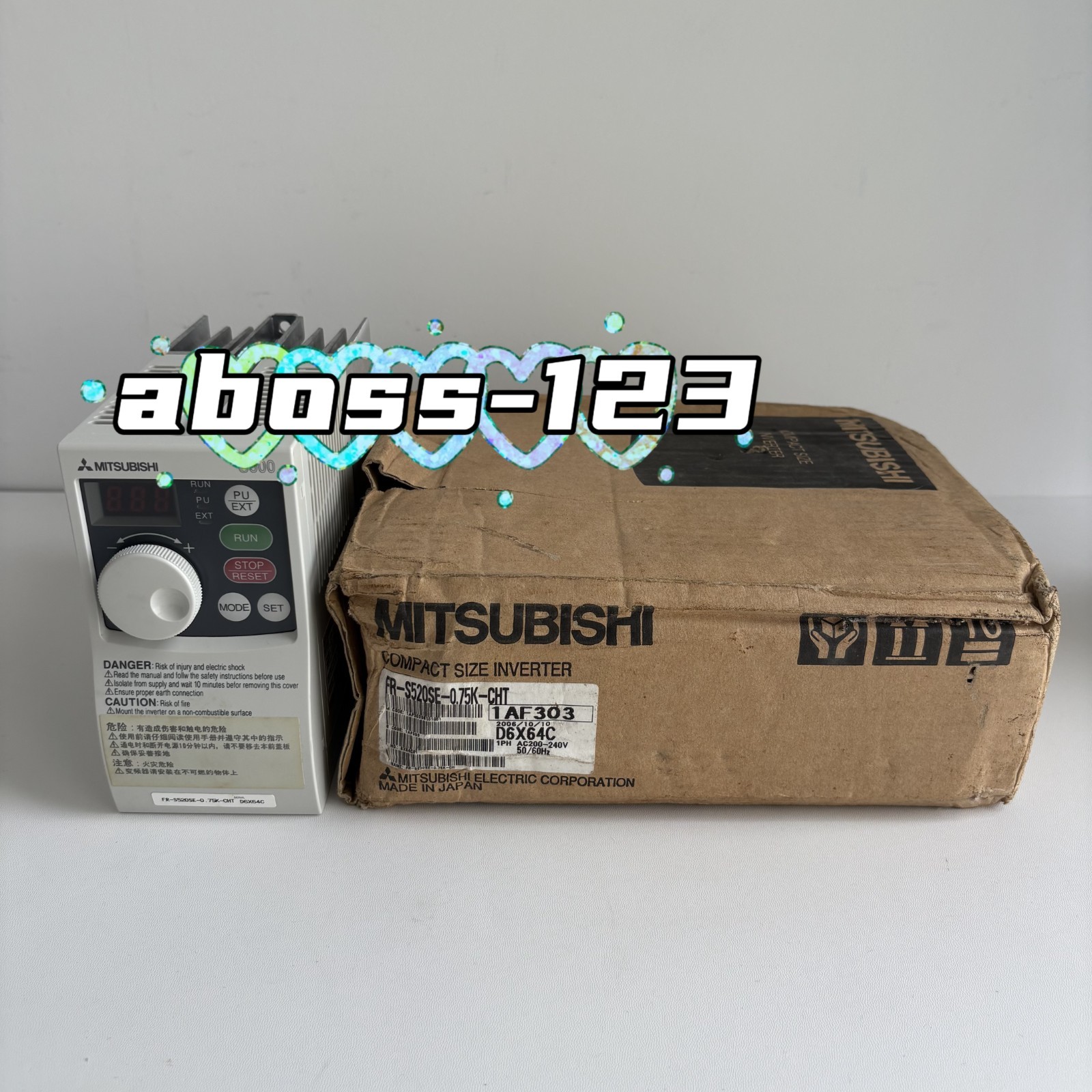 Mitsubishi FR-S520SE-0.75K-CHT frequency converter#1pcs New In Box