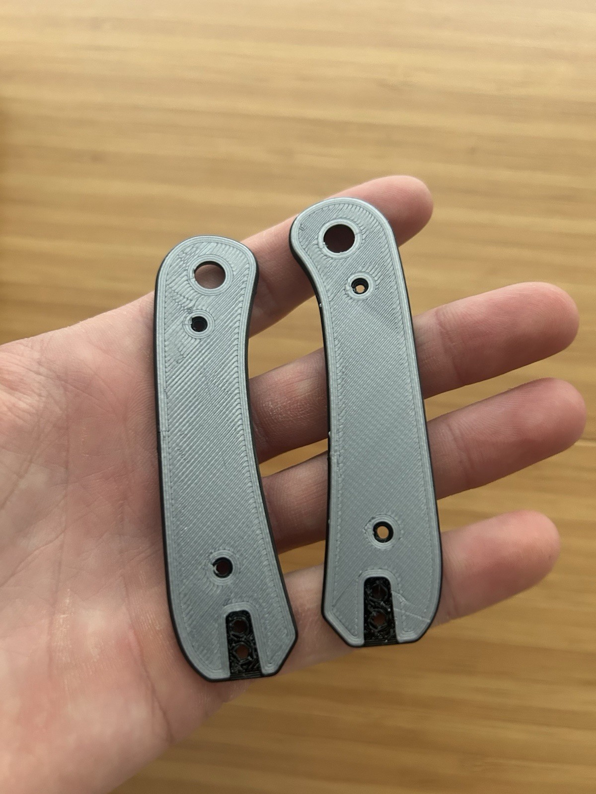 Knafs Lander 1 3D Print Scales - Silver / Black Two Tone