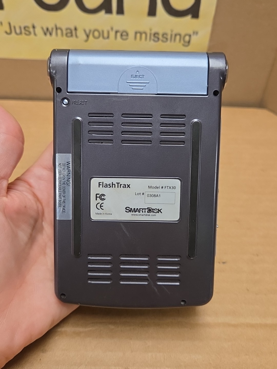 FlashTrax FTX30 Digital Multimedia Player SmartDisk Media UNTESTED PARTS ONLY