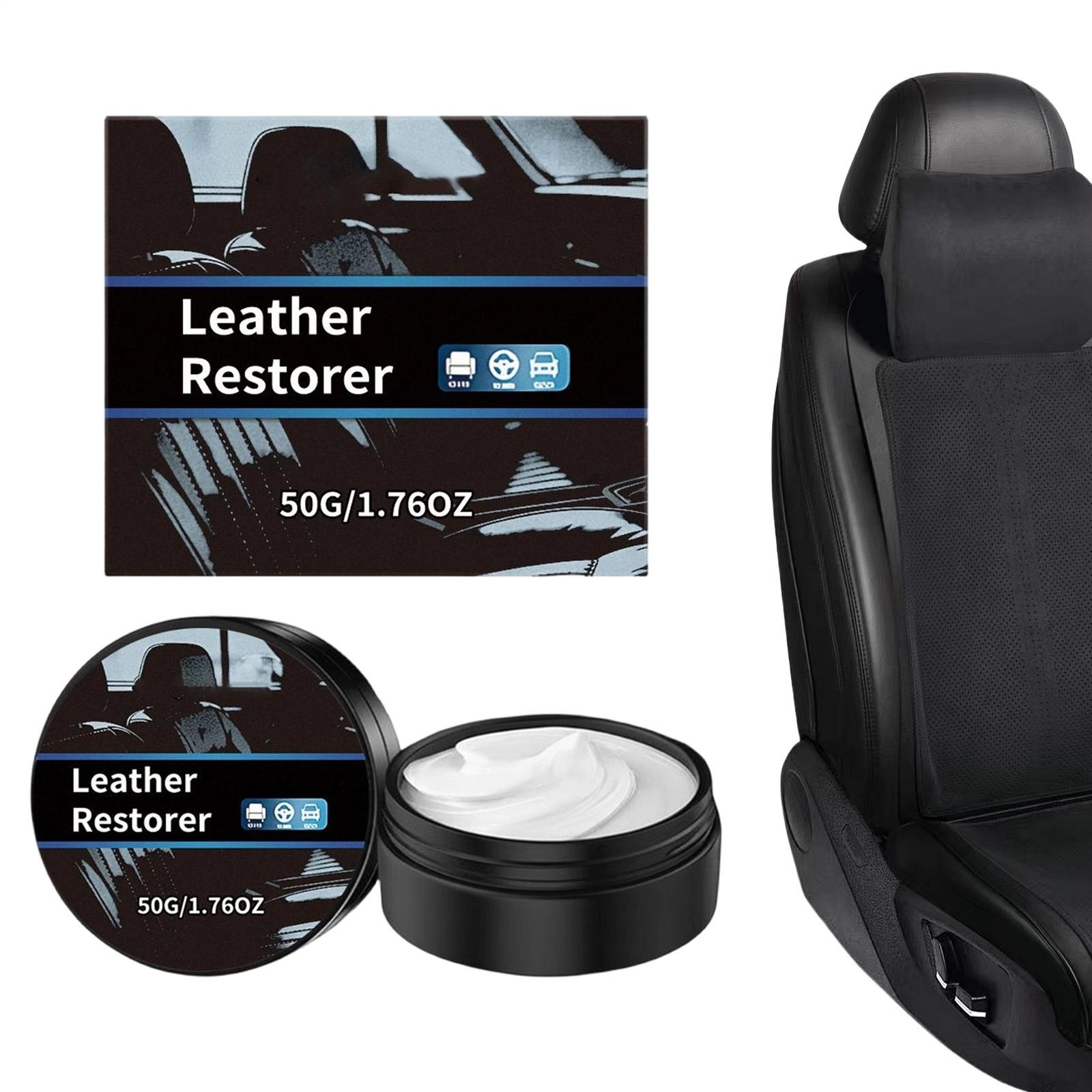 Leather Conditioner Cream 50g Car Interior Conditioning Paste Leather