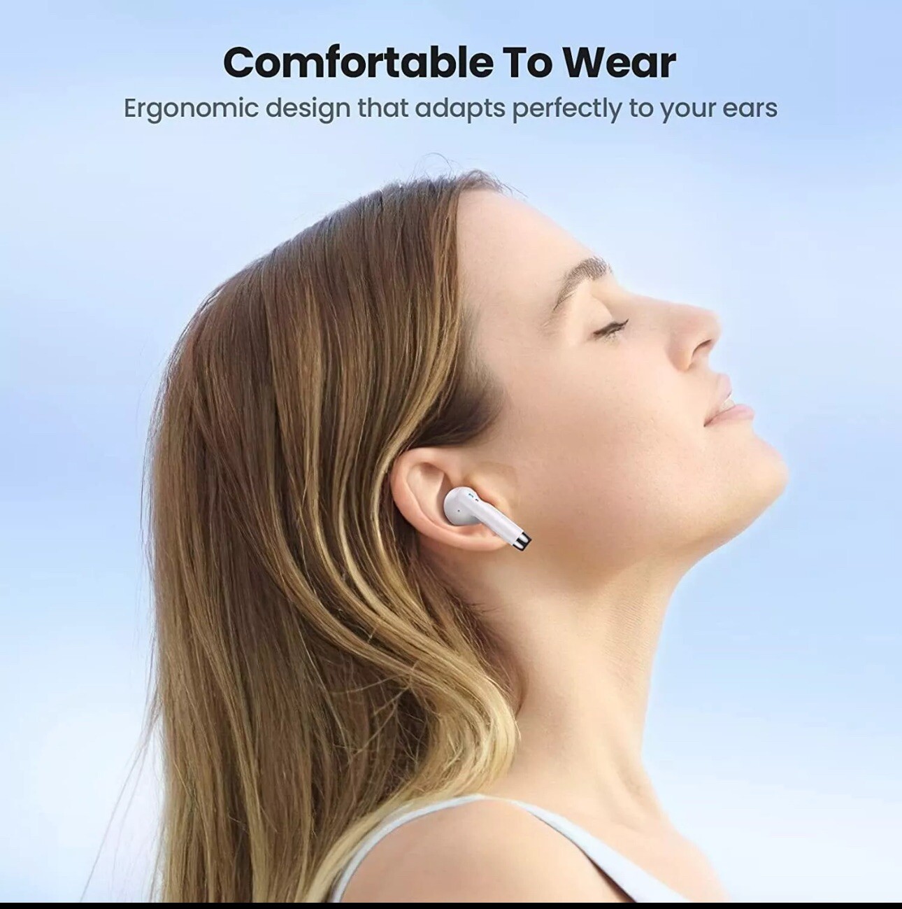 Wireless Headphones TWS Earbuds Bluetooth Stereo Headset for iPhone 15 Pro