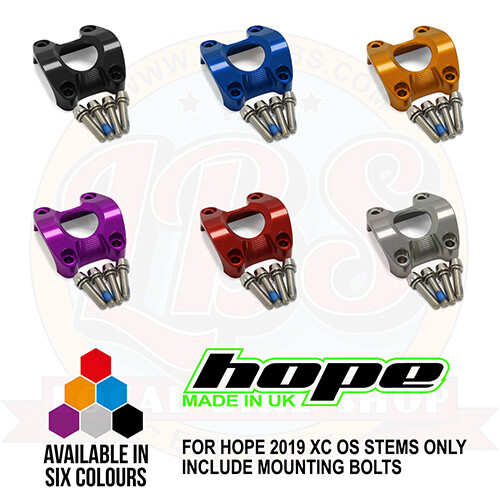 Hope 2019 XC OS Stem Face Plate Include Mounting Bolts - All Colors - Brand New