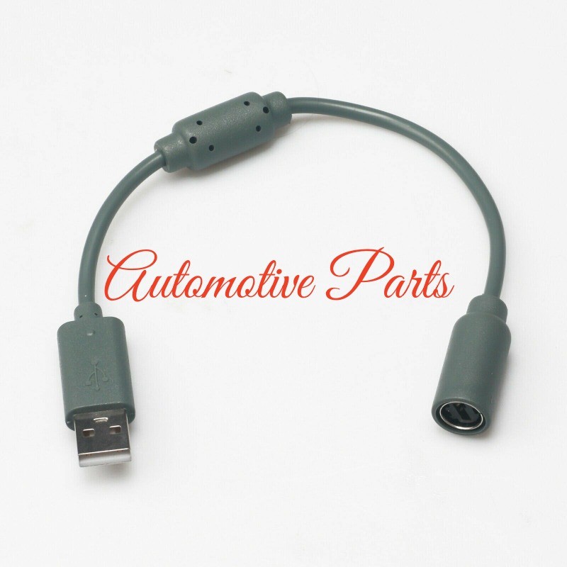 2x USB Breakaway Dongle Cable Cord Adapter For Xbox 360 PC Wired Controller