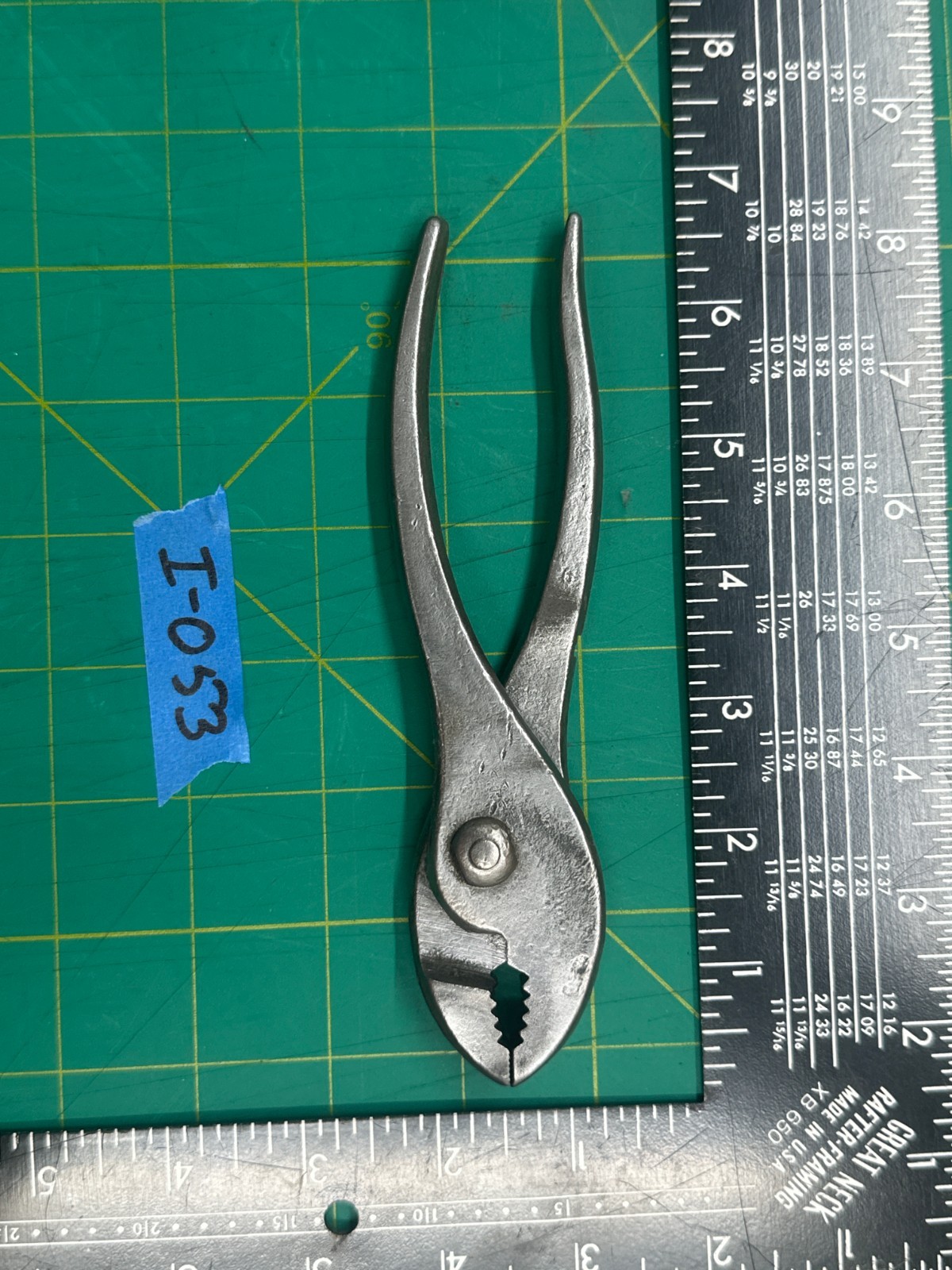 Vintage 6.5" Slip Joint Pliers No.8 Classic Car Wrench Tool, Made In Japan