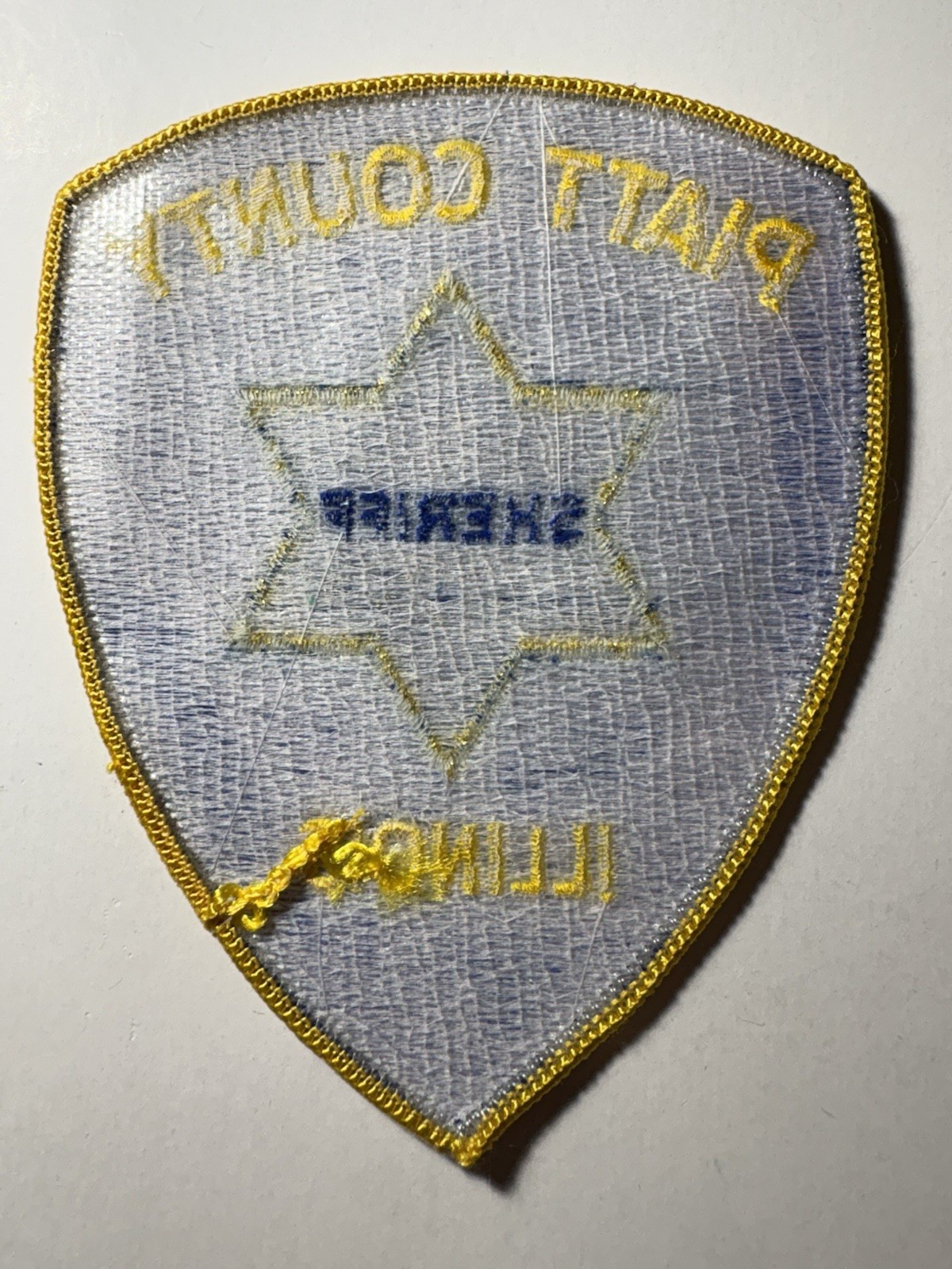 Piatt County Illinois Sheriff Patch ~ Obsolete / RARE