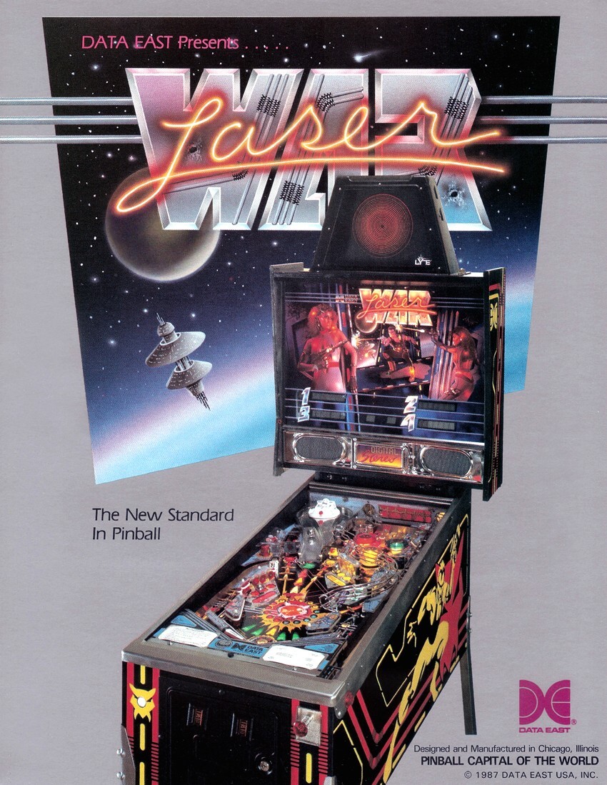 1987 Data East Laser War Pinball Machine Rubber Ring Kit