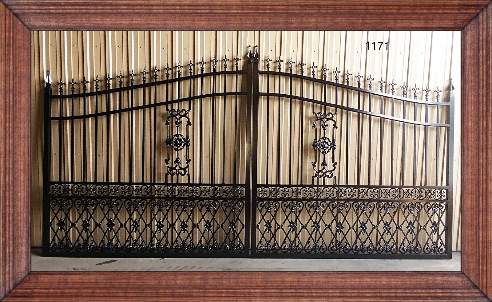 On Sale! #1171HD Wrought Iron Style Steel Metal Driveway Gate 12' Security USA!