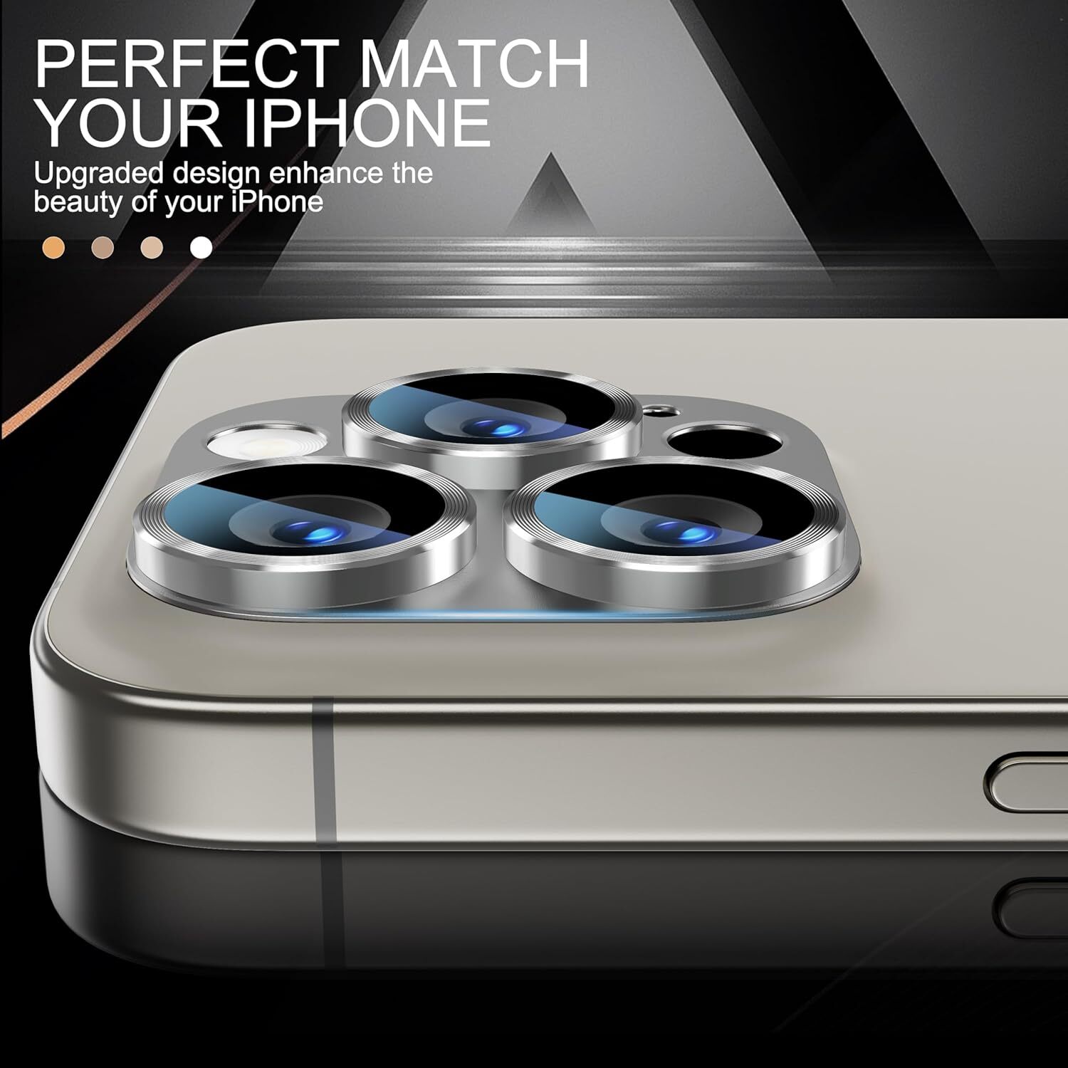 For iPhone 16 Pro Max/16 Pro/16 Plus/16 Tempered Glass Camera Lens Protector