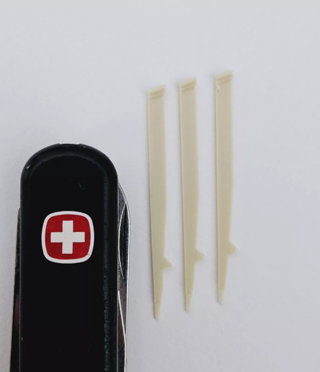 New Angled WENGER Swiss Army Knife 3-Pk Toothpick Replacement for 85mm & Larger