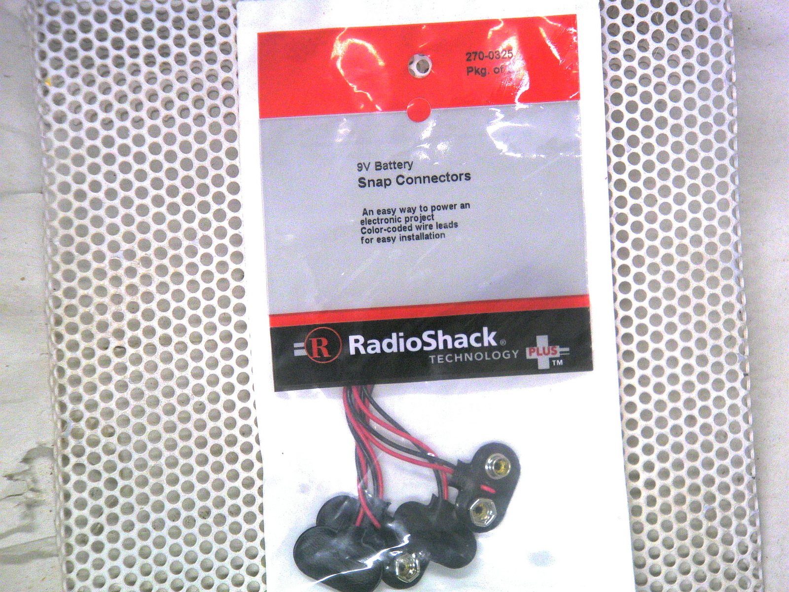 Radio Shack Fully Insulated 9V Battery Snap Connectors (Pack of 5)270-0325