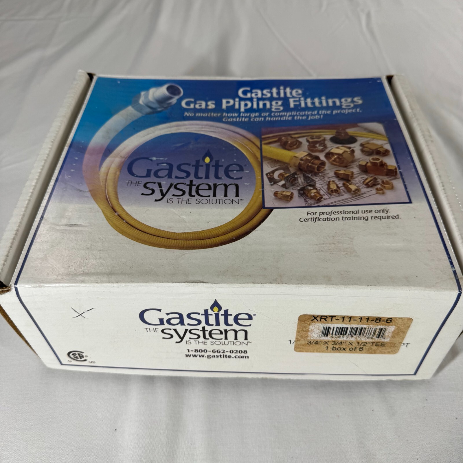 GASTITE  XRT-11-11-8-6  3/4 X 3/4 X 1/2 TEE QTY 6