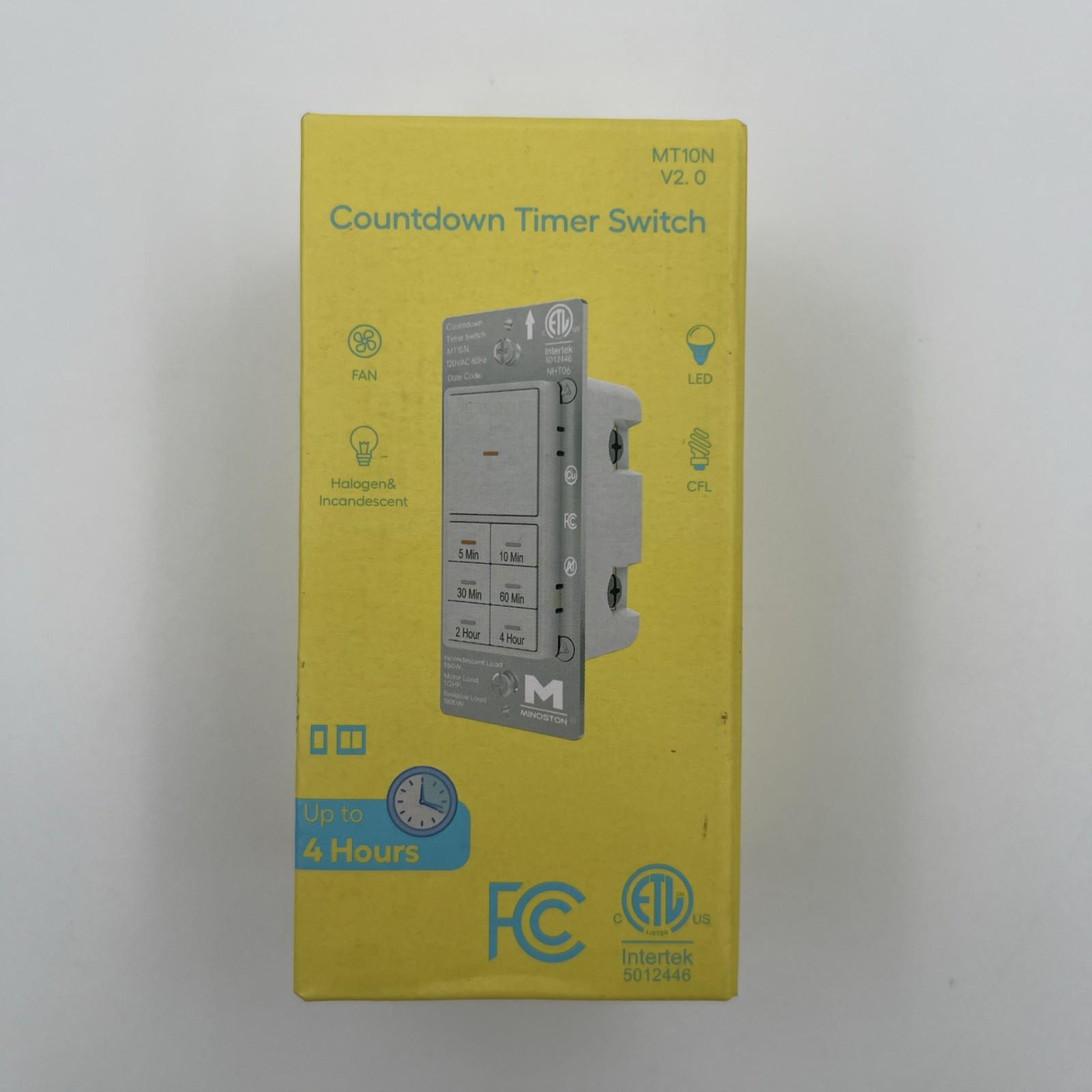 Minoston Mt10n 4 Hour Timer Switch  Countdown Timer Switch New Open Box