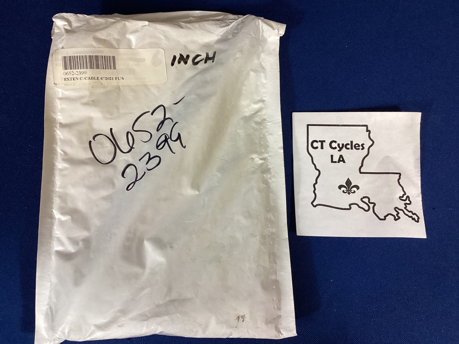 NEW open box Fat Bagger EZ Install Clutch Cable 6" Extension, 0652-2399 *