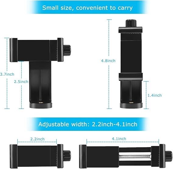 Cell Phone Tripod Adapter Holder Rotatable Smartphone Mount For Android, I Phone