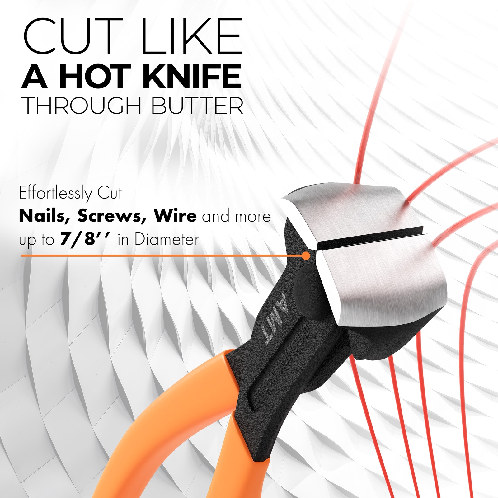 8" End Cutting Pliers | Flush Cut End Cutting Nippers