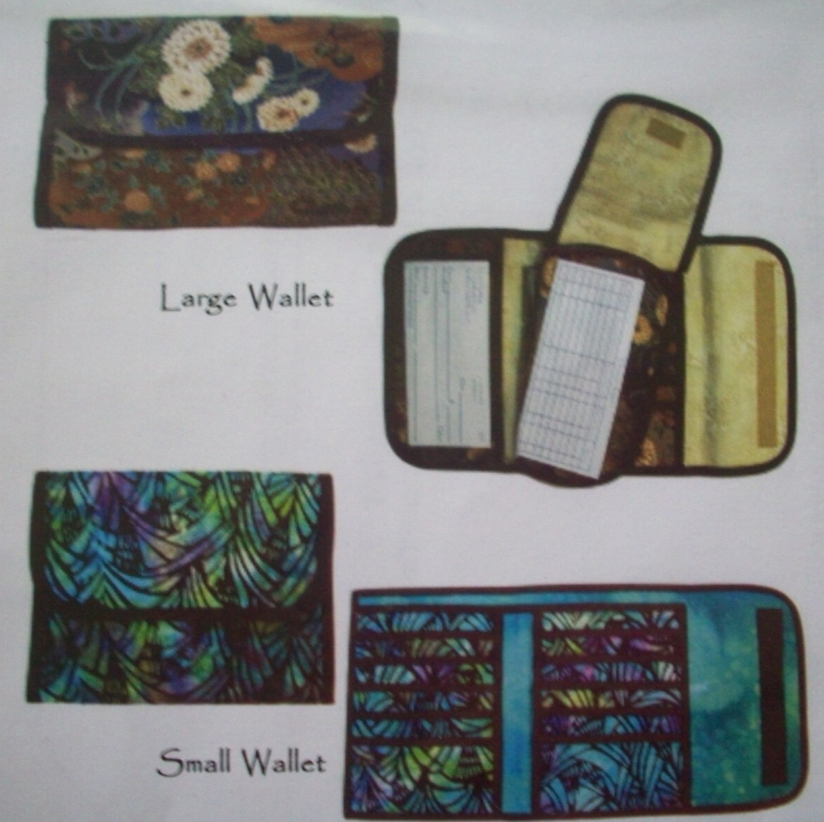 Quicktricks wallet credit card holder in two sizes quilt pattern  *A14